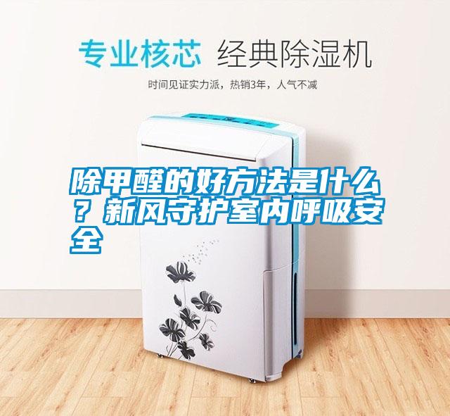 除甲醛的好方法是什么？新風守護室內呼吸安全