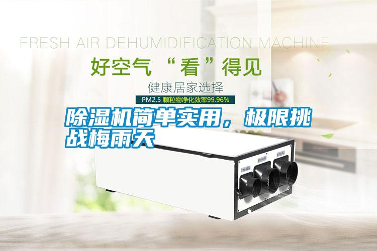 除濕機(jī)簡(jiǎn)單實(shí)用，極限挑戰(zhàn)梅雨天
