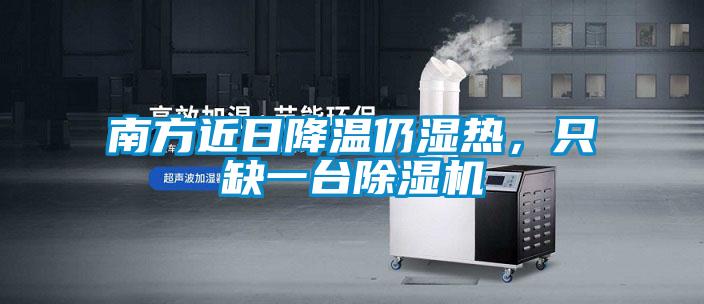 南方近日降溫仍濕熱，只缺一臺除濕機