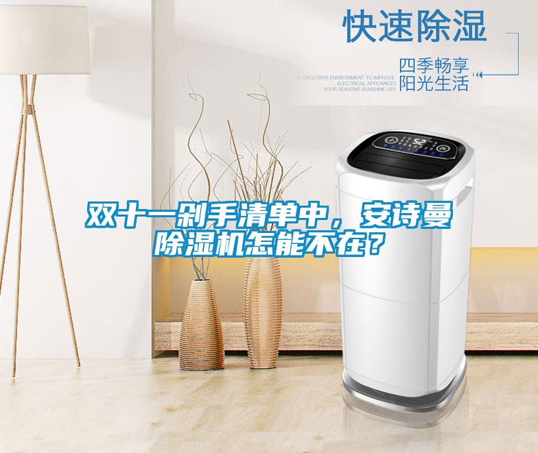 雙十一剁手清單中，安詩曼除濕機怎能不在？