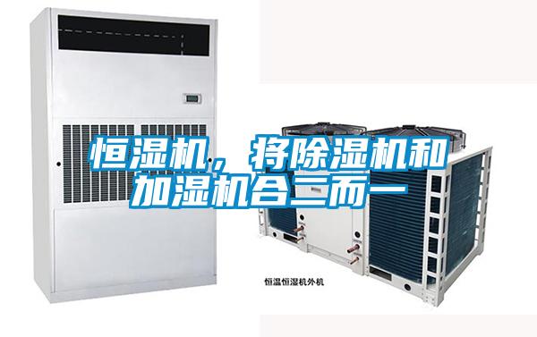 恒濕機，將除濕機和加濕機合二而一