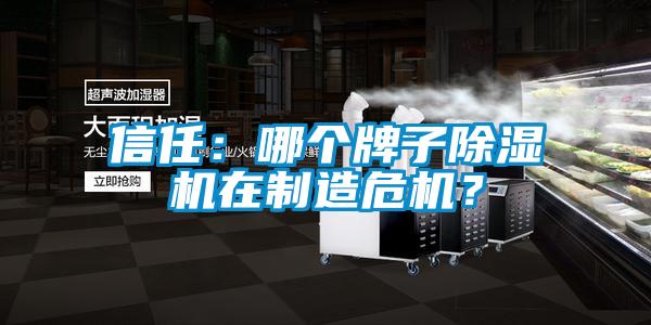 信任:哪個牌子除濕機在制造危機?