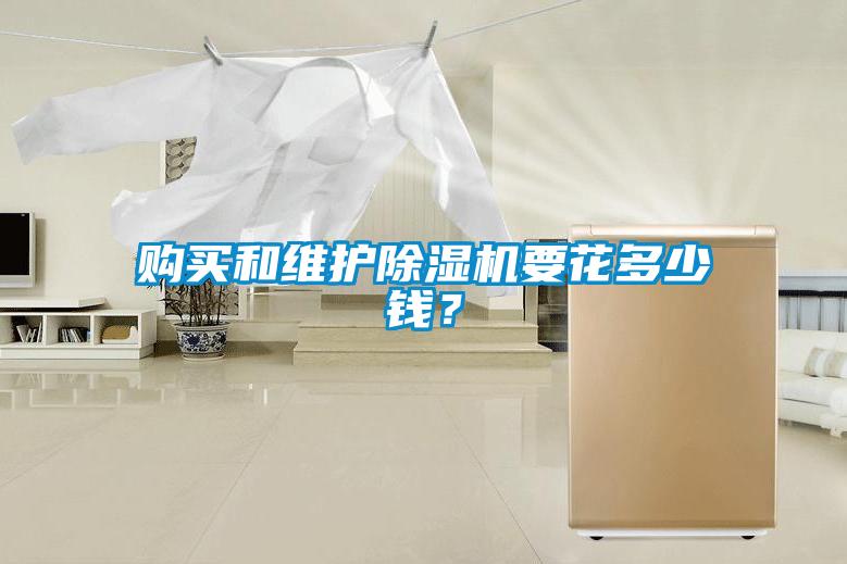 購買和維護除濕機要花多少錢？