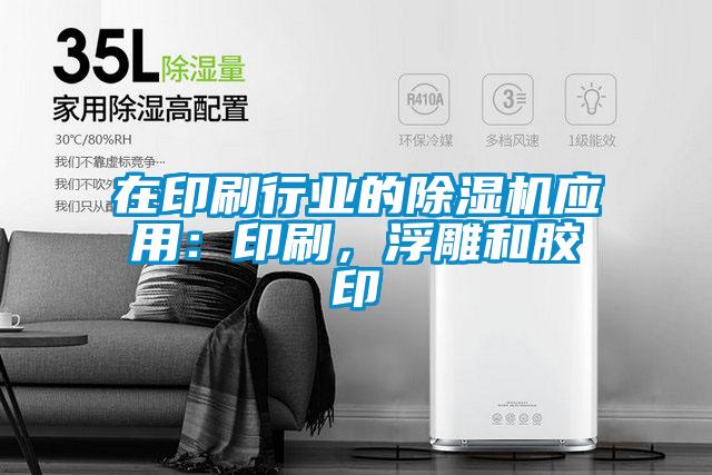 在印刷行業的除濕機應用:印刷,浮雕和膠印