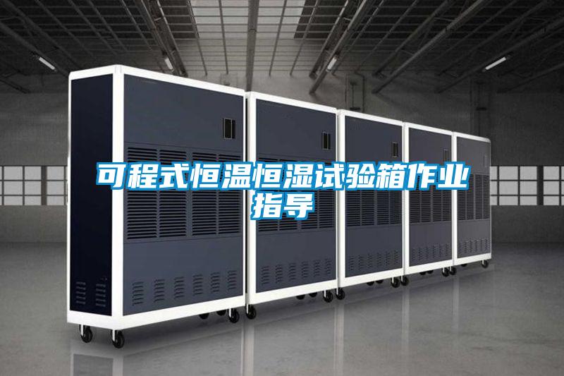 可程式恒溫恒濕試驗箱作業指導