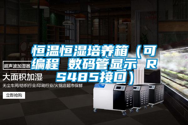 恒溫恒濕培養箱(可編程 數碼管顯示 RS485接口)
