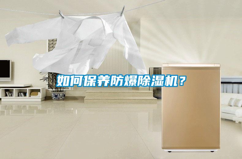 如何保養防爆除濕機？