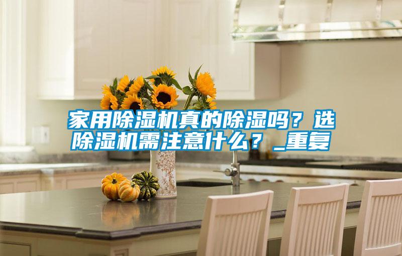 家用除濕機真的除濕嗎？選除濕機需注意什么？_重復