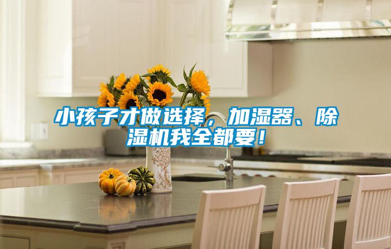 小孩子才做選擇,加濕器、除濕機我全都要!