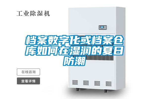 檔案數字化或檔案倉庫如何在濕潤的夏日防潮